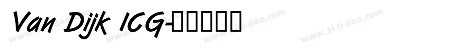Van Dijk ICG字体转换